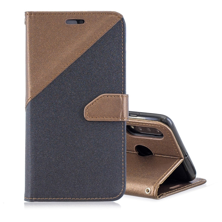 For Huawei P30 Lite Matching Color Frosted Texture Horizontal Flip PU Leather Case with Holder & Card Slots & Lanyard