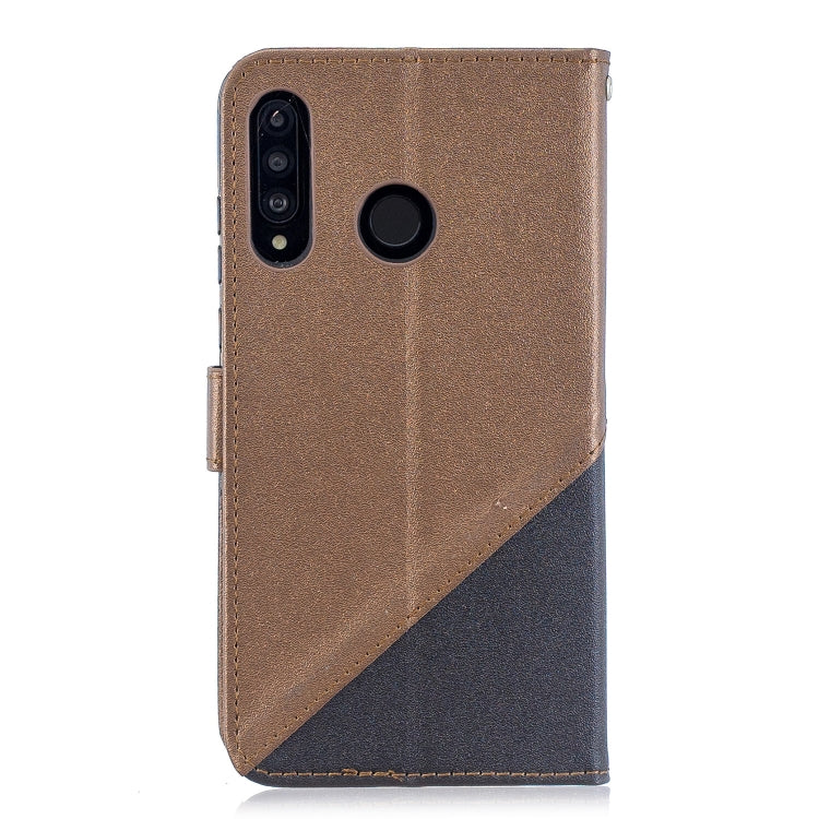 For Huawei P30 Lite Matching Color Frosted Texture Horizontal Flip PU Leather Case with Holder & Card Slots & Lanyard