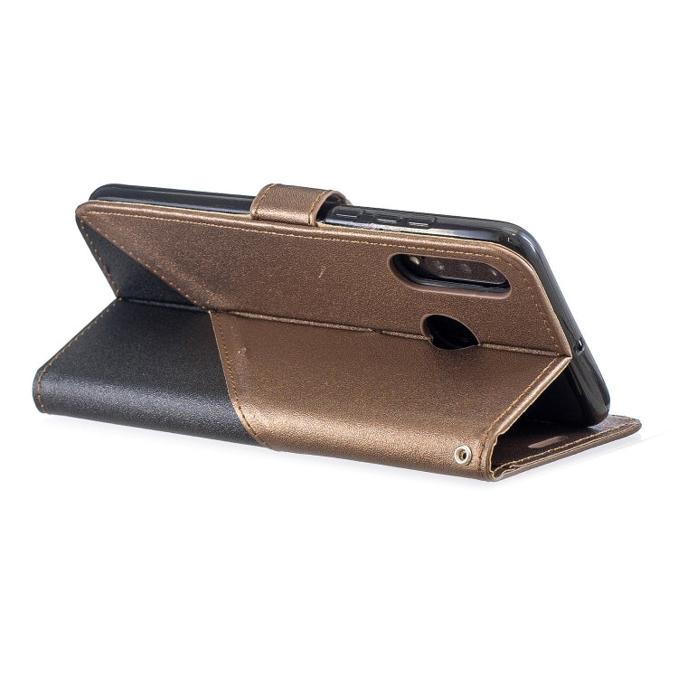 For Huawei P30 Lite Matching Color Frosted Texture Horizontal Flip PU Leather Case with Holder & Card Slots & Lanyard