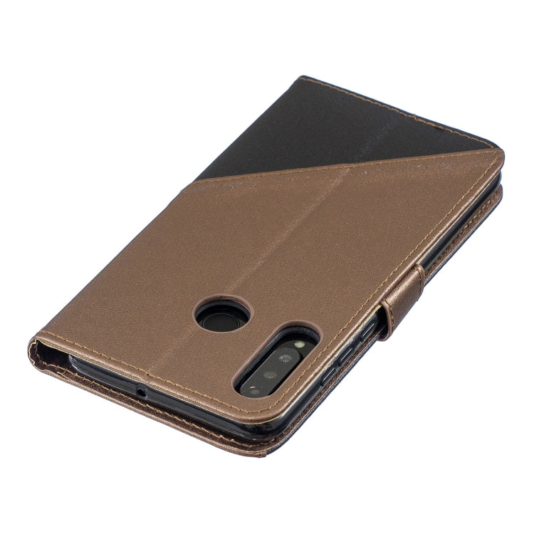 For Huawei P30 Lite Matching Color Frosted Texture Horizontal Flip PU Leather Case with Holder & Card Slots & Lanyard