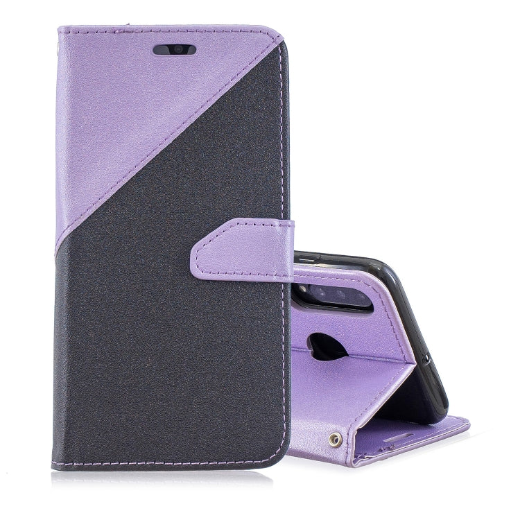 For Huawei P30 Lite Matching Color Frosted Texture Horizontal Flip PU Leather Case with Holder & Card Slots & Lanyard