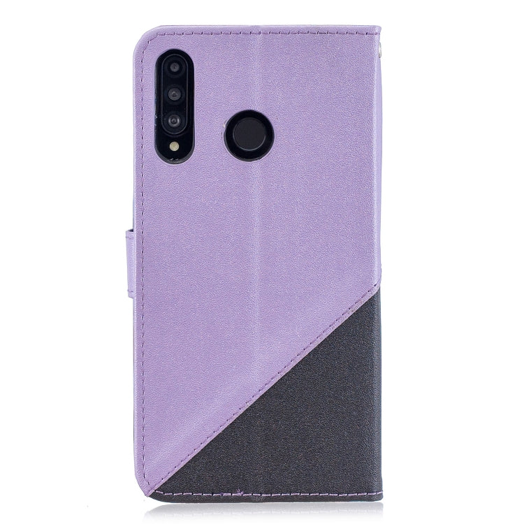 For Huawei P30 Lite Matching Color Frosted Texture Horizontal Flip PU Leather Case with Holder & Card Slots & Lanyard