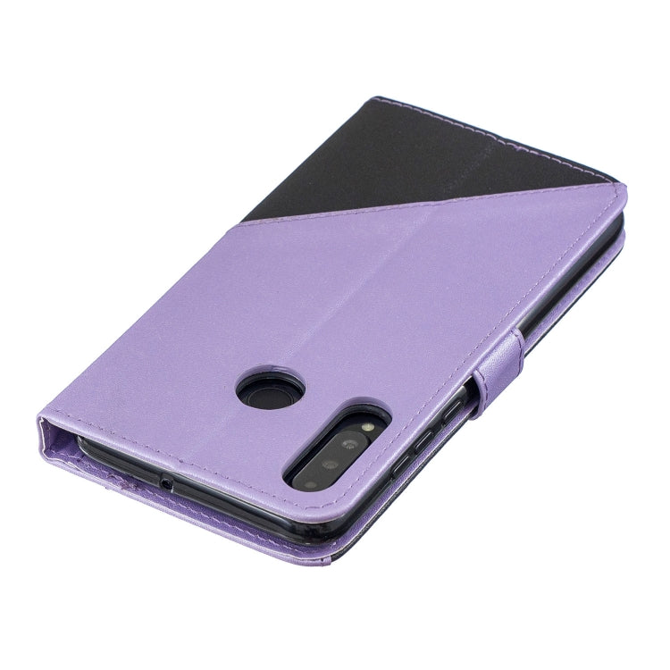 For Huawei P30 Lite Matching Color Frosted Texture Horizontal Flip PU Leather Case with Holder & Card Slots & Lanyard
