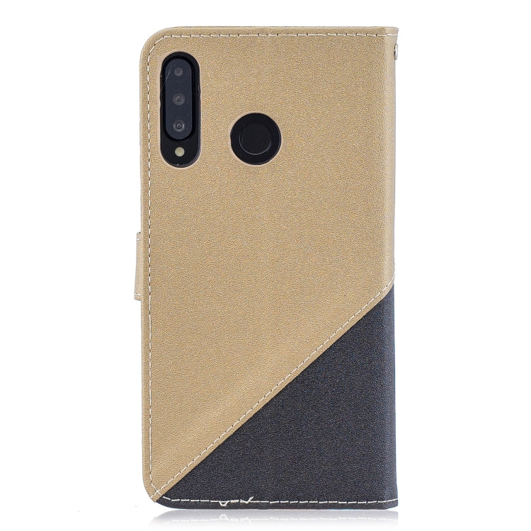 For Huawei P30 Lite Matching Color Frosted Texture Horizontal Flip PU Leather Case with Holder & Card Slots & Lanyard