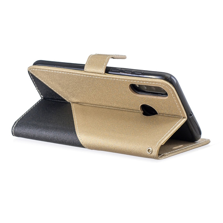 For Huawei P30 Lite Matching Color Frosted Texture Horizontal Flip PU Leather Case with Holder & Card Slots & Lanyard