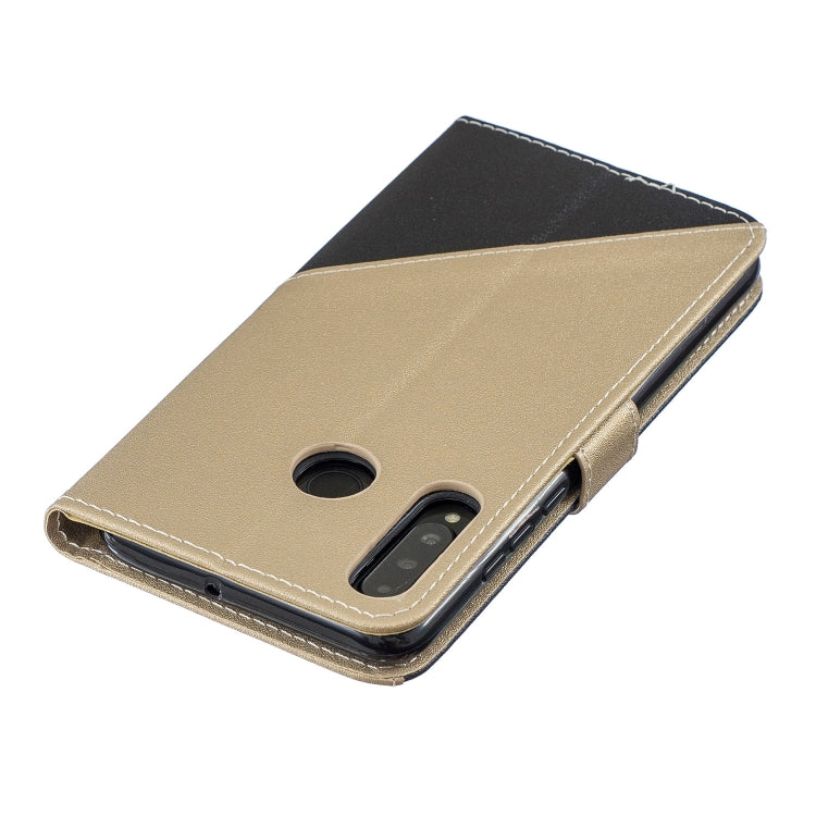 For Huawei P30 Lite Matching Color Frosted Texture Horizontal Flip PU Leather Case with Holder & Card Slots & Lanyard