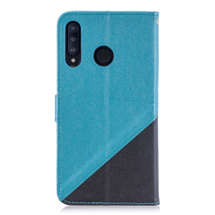 For Huawei P30 Lite Matching Color Frosted Texture Horizontal Flip PU Leather Case with Holder & Card Slots & Lanyard