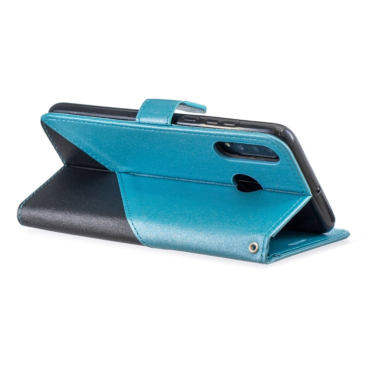 For Huawei P30 Lite Matching Color Frosted Texture Horizontal Flip PU Leather Case with Holder & Card Slots & Lanyard