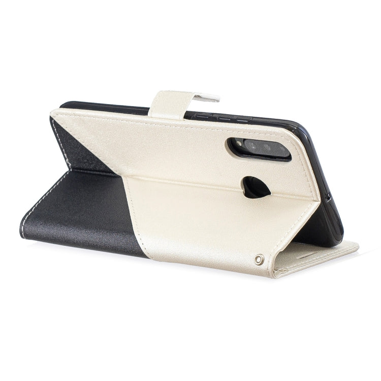 For Huawei P30 Lite Matching Color Frosted Texture Horizontal Flip PU Leather Case with Holder & Card Slots & Lanyard