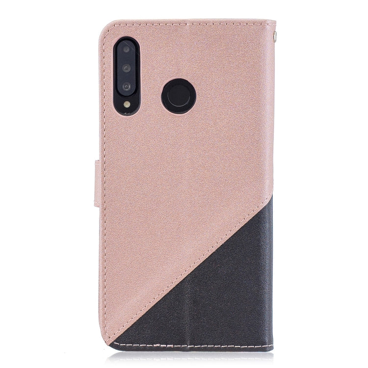 For Huawei P30 Lite Matching Color Frosted Texture Horizontal Flip PU Leather Case with Holder & Card Slots & Lanyard