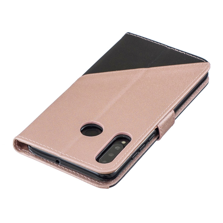 For Huawei P30 Lite Matching Color Frosted Texture Horizontal Flip PU Leather Case with Holder & Card Slots & Lanyard