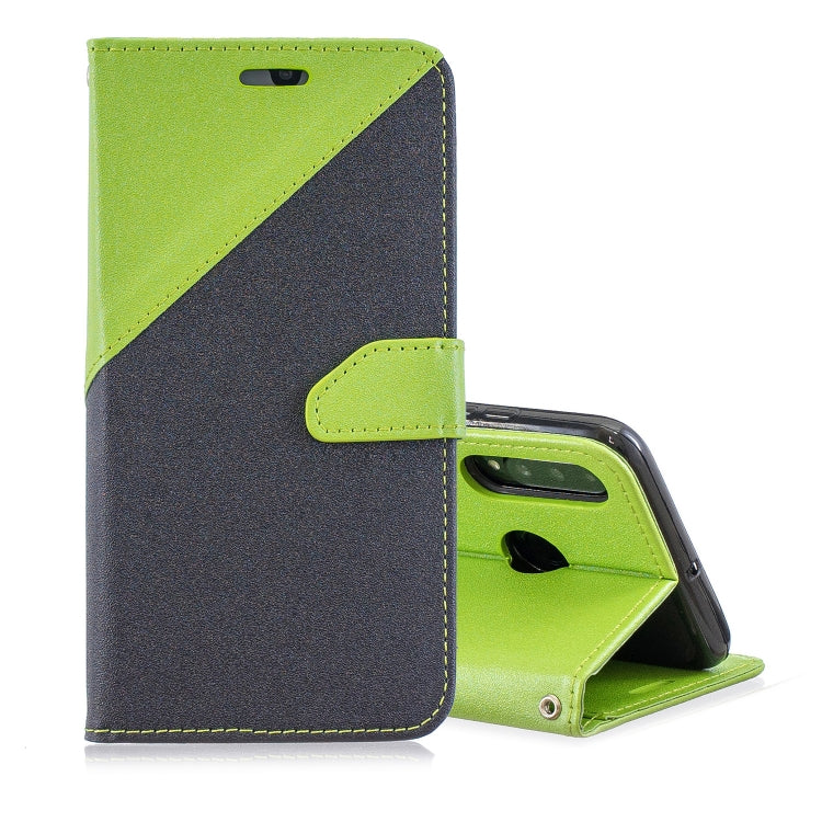 For Huawei P30 Lite Matching Color Frosted Texture Horizontal Flip PU Leather Case with Holder & Card Slots & Lanyard