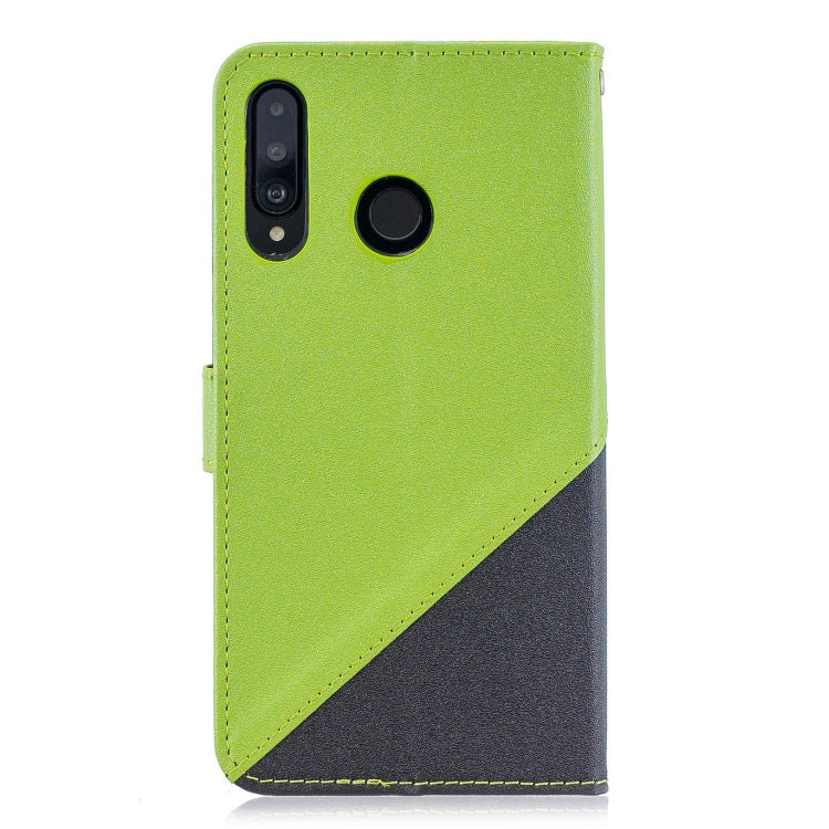 For Huawei P30 Lite Matching Color Frosted Texture Horizontal Flip PU Leather Case with Holder & Card Slots & Lanyard