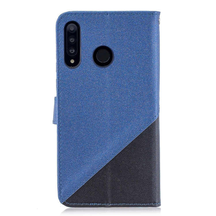 For Huawei P30 Lite Matching Color Frosted Texture Horizontal Flip PU Leather Case with Holder & Card Slots & Lanyard