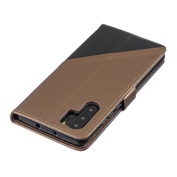 For Huawei P30 Pro Matching Color Frosted Texture Horizontal Flip PU Leather Case with Holder & Card Slots & Lanyard