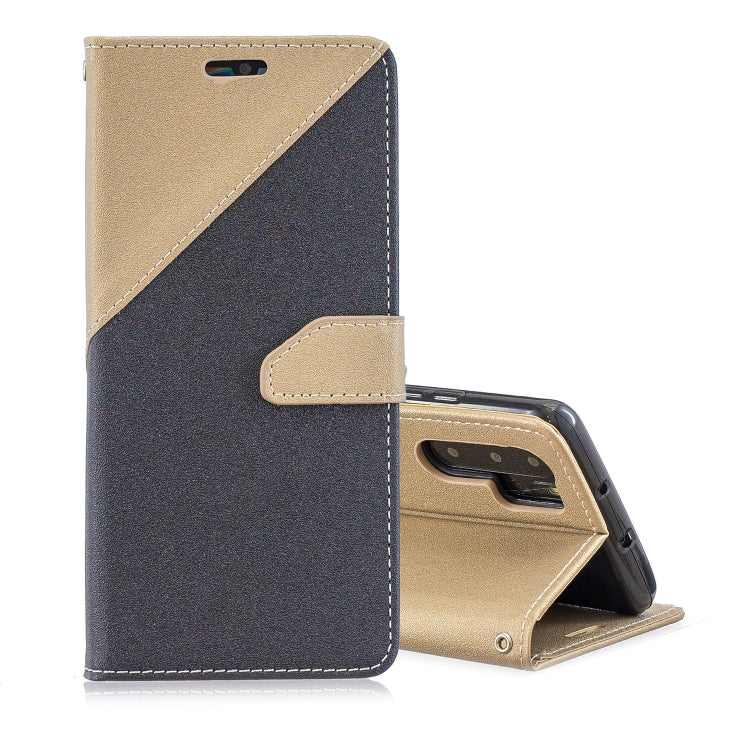 For Huawei P30 Pro Matching Color Frosted Texture Horizontal Flip PU Leather Case with Holder & Card Slots & Lanyard