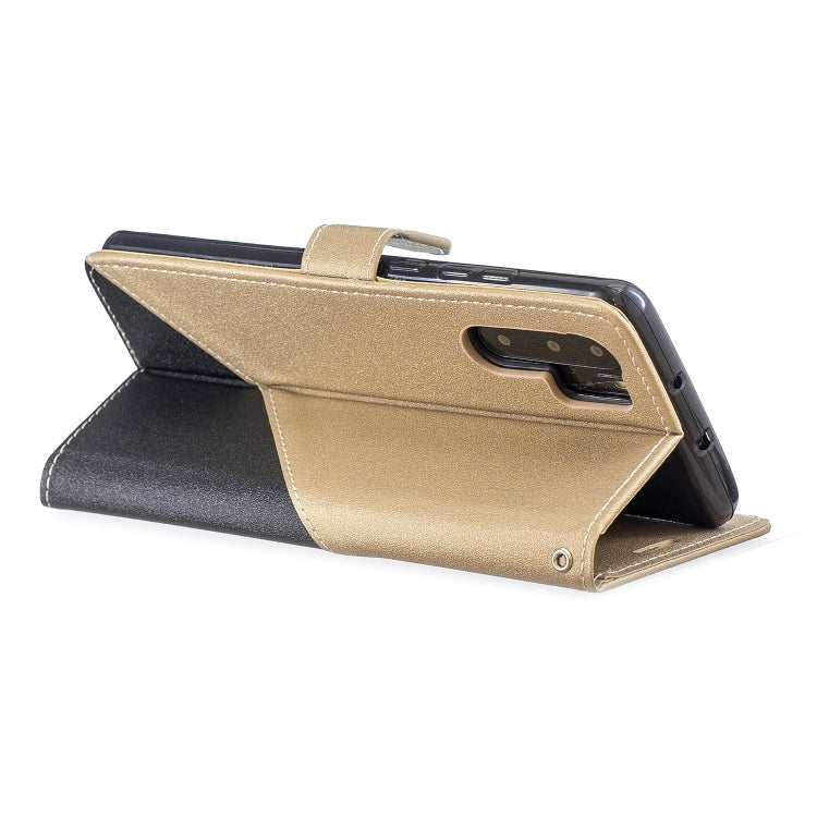 For Huawei P30 Pro Matching Color Frosted Texture Horizontal Flip PU Leather Case with Holder & Card Slots & Lanyard