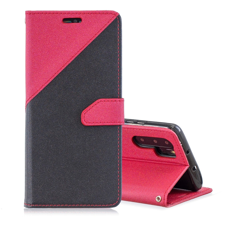 For Huawei P30 Pro Matching Color Frosted Texture Horizontal Flip PU Leather Case with Holder & Card Slots & Lanyard