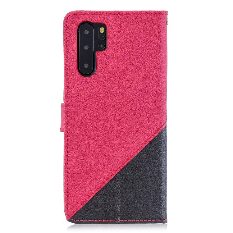 For Huawei P30 Pro Matching Color Frosted Texture Horizontal Flip PU Leather Case with Holder & Card Slots & Lanyard