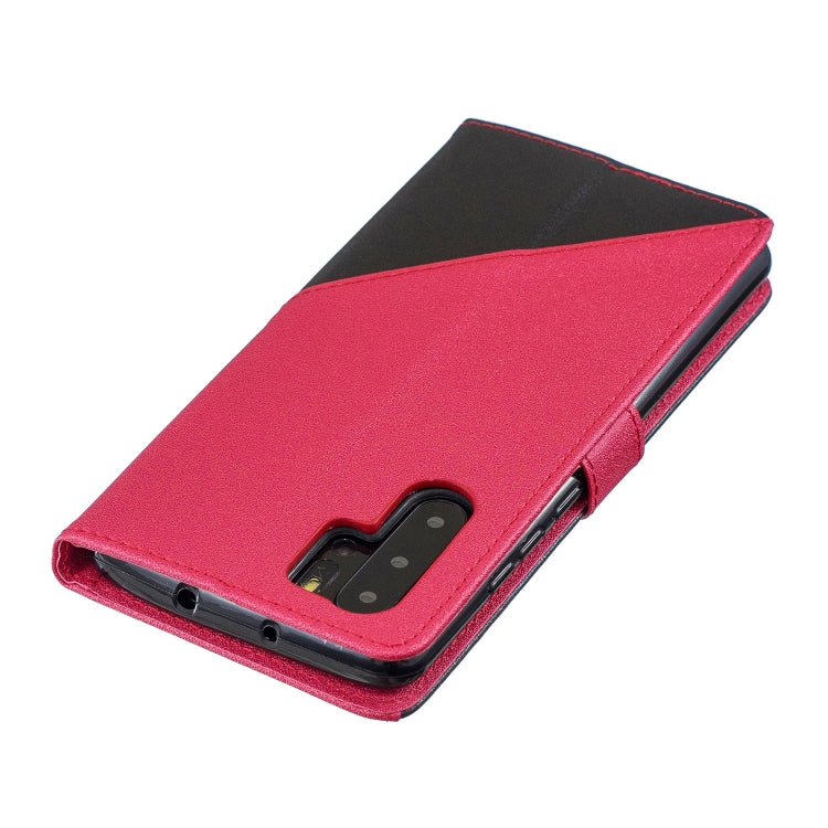 For Huawei P30 Pro Matching Color Frosted Texture Horizontal Flip PU Leather Case with Holder & Card Slots & Lanyard