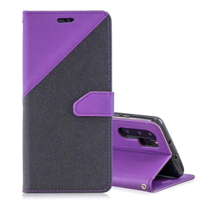 For Huawei P30 Pro Matching Color Frosted Texture Horizontal Flip PU Leather Case with Holder & Card Slots & Lanyard