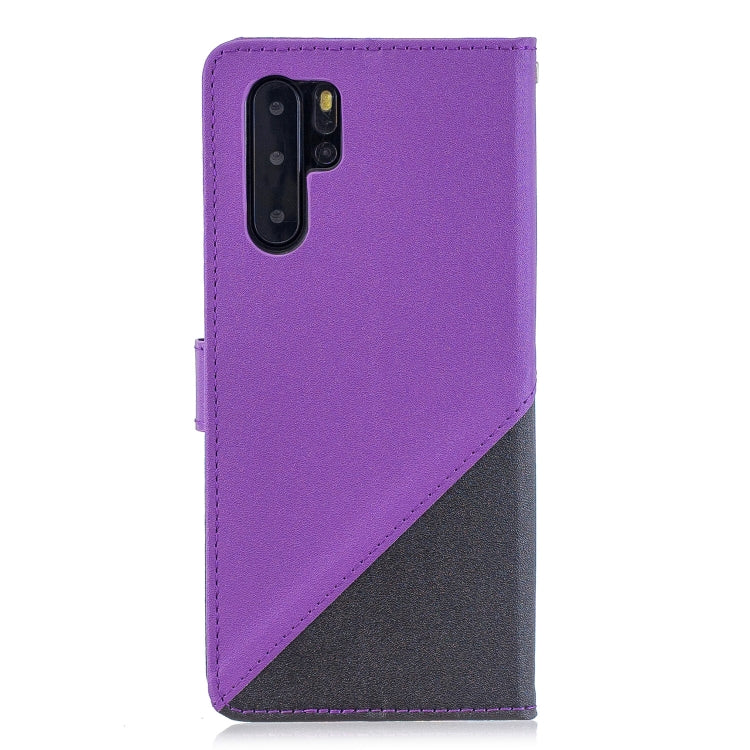 For Huawei P30 Pro Matching Color Frosted Texture Horizontal Flip PU Leather Case with Holder & Card Slots & Lanyard