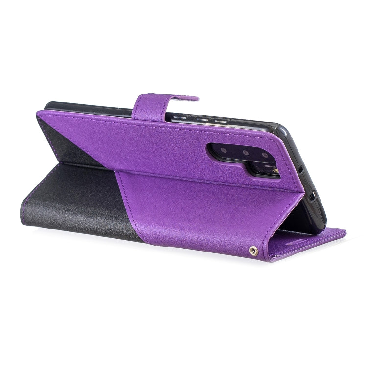 For Huawei P30 Pro Matching Color Frosted Texture Horizontal Flip PU Leather Case with Holder & Card Slots & Lanyard