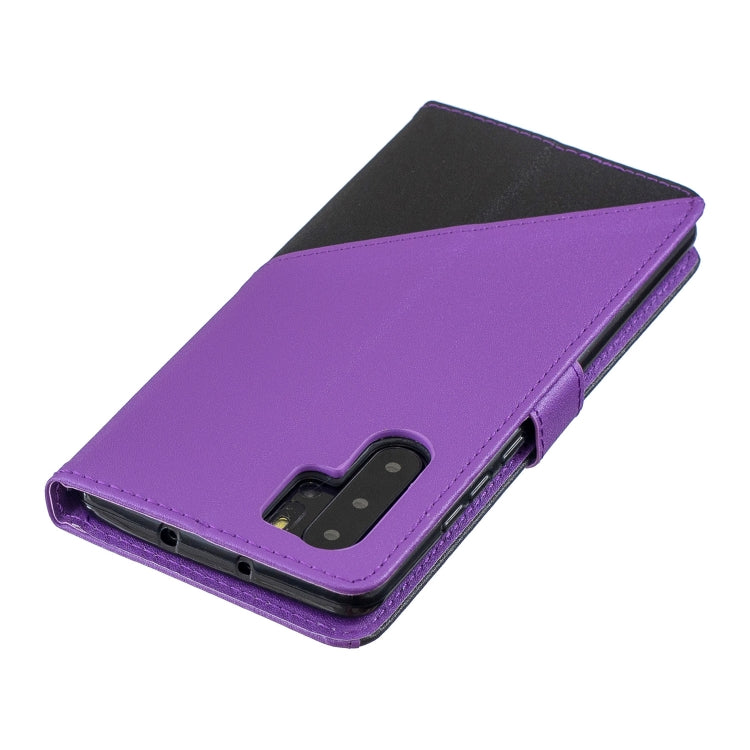 For Huawei P30 Pro Matching Color Frosted Texture Horizontal Flip PU Leather Case with Holder & Card Slots & Lanyard