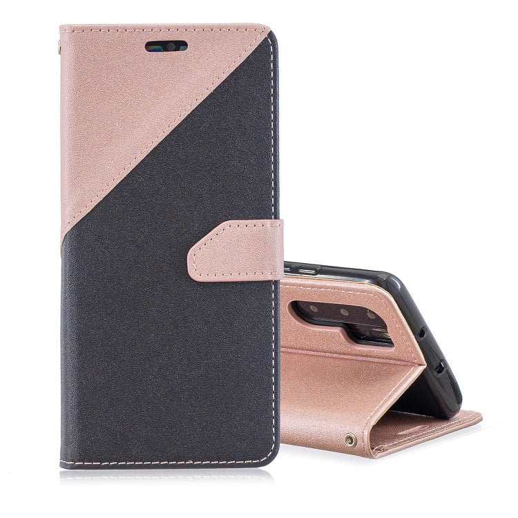 For Huawei P30 Pro Matching Color Frosted Texture Horizontal Flip PU Leather Case with Holder & Card Slots & Lanyard
