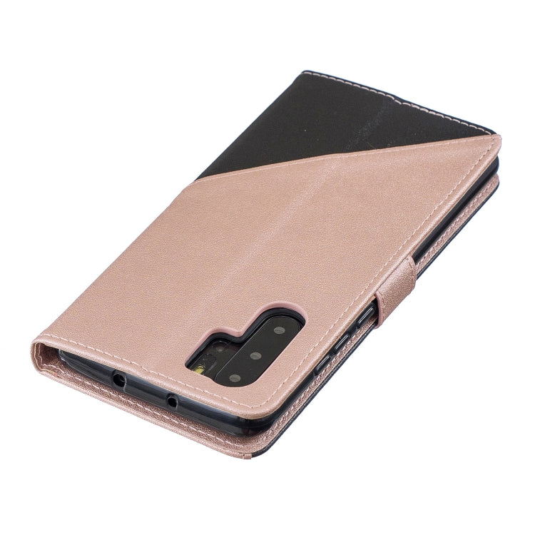 For Huawei P30 Pro Matching Color Frosted Texture Horizontal Flip PU Leather Case with Holder & Card Slots & Lanyard