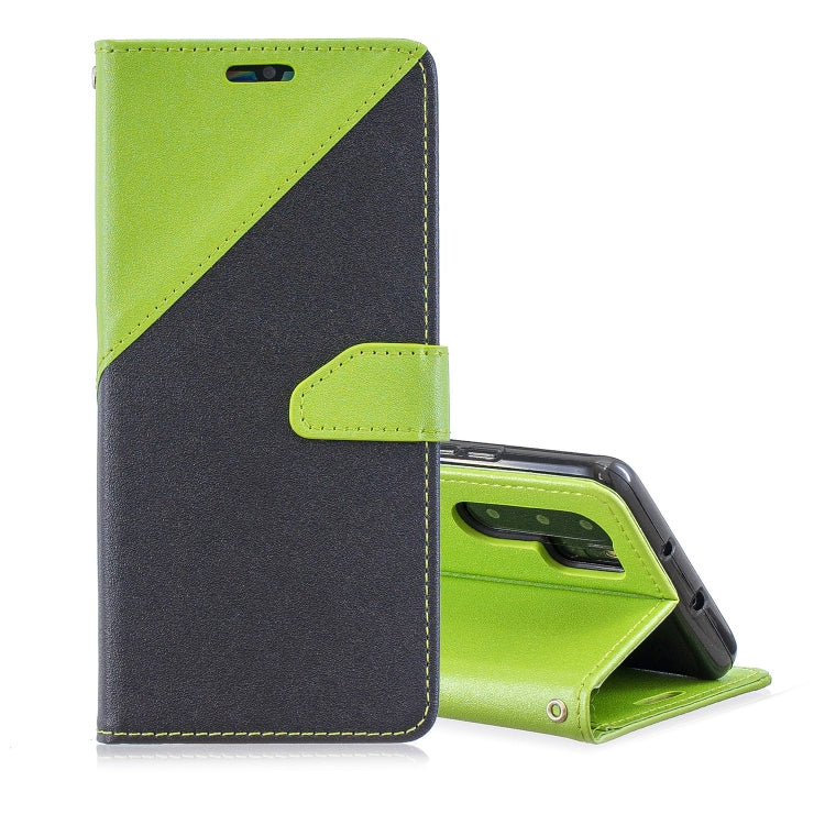 For Huawei P30 Pro Matching Color Frosted Texture Horizontal Flip PU Leather Case with Holder & Card Slots & Lanyard