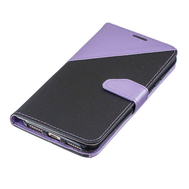 For Huawei Y6ï¼ˆ2019ï¼‰ Matching Color Frosted Texture Horizontal Flip PU Leather Case with Holder & Card Slots & Lanyard