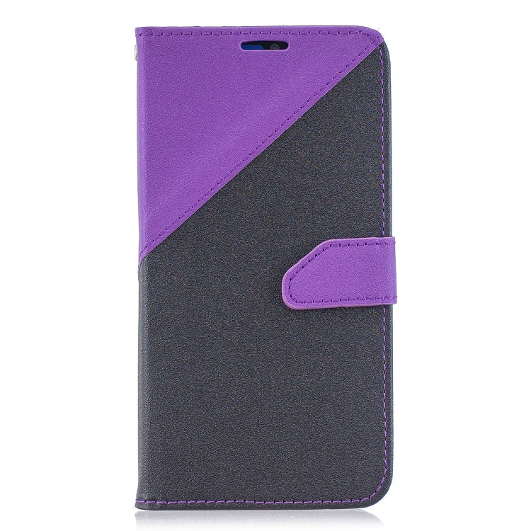 For Huawei Y6ï¼ˆ2019ï¼‰ Matching Color Frosted Texture Horizontal Flip PU Leather Case with Holder & Card Slots & Lanyard