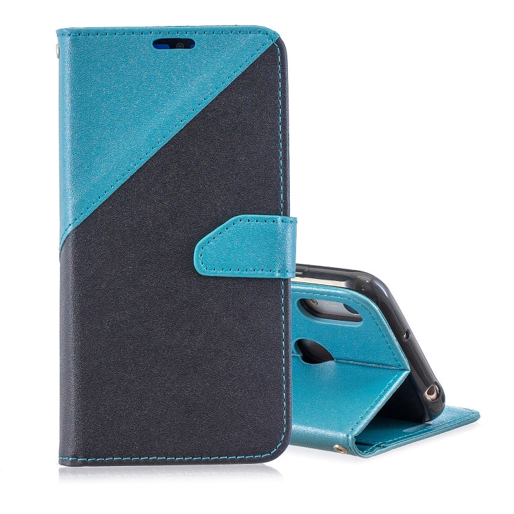 For Huawei Y6ï¼ˆ2019ï¼‰ Matching Color Frosted Texture Horizontal Flip PU Leather Case with Holder & Card Slots & Lanyard