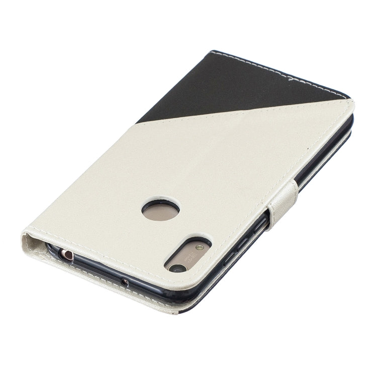 For Huawei Y6ï¼ˆ2019ï¼‰ Matching Color Frosted Texture Horizontal Flip PU Leather Case with Holder & Card Slots & Lanyard
