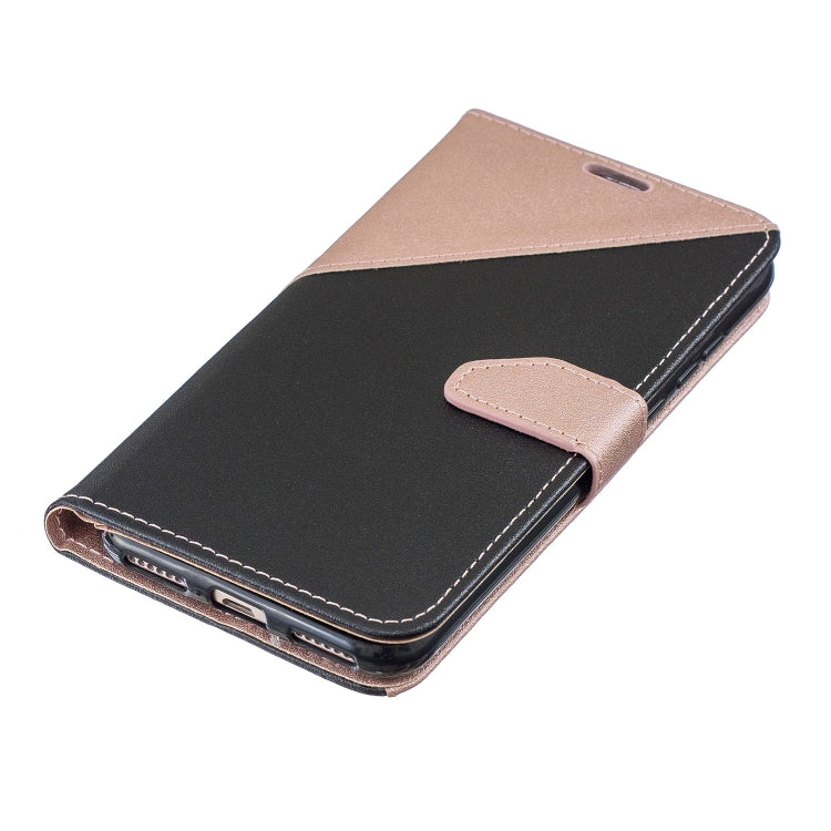 For Huawei Y6ï¼ˆ2019ï¼‰ Matching Color Frosted Texture Horizontal Flip PU Leather Case with Holder & Card Slots & Lanyard