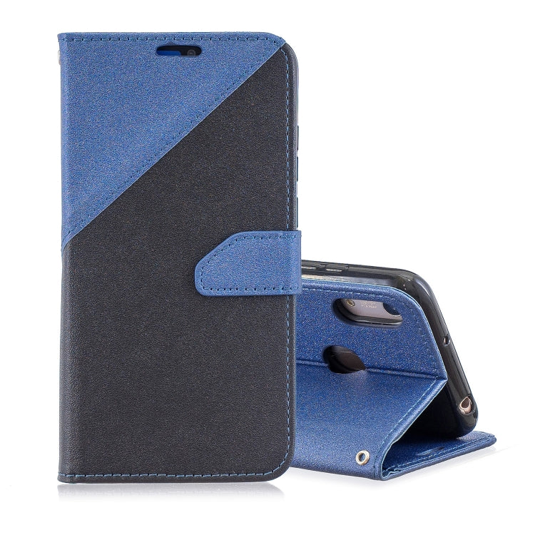 For Huawei Y6ï¼ˆ2019ï¼‰ Matching Color Frosted Texture Horizontal Flip PU Leather Case with Holder & Card Slots & Lanyard