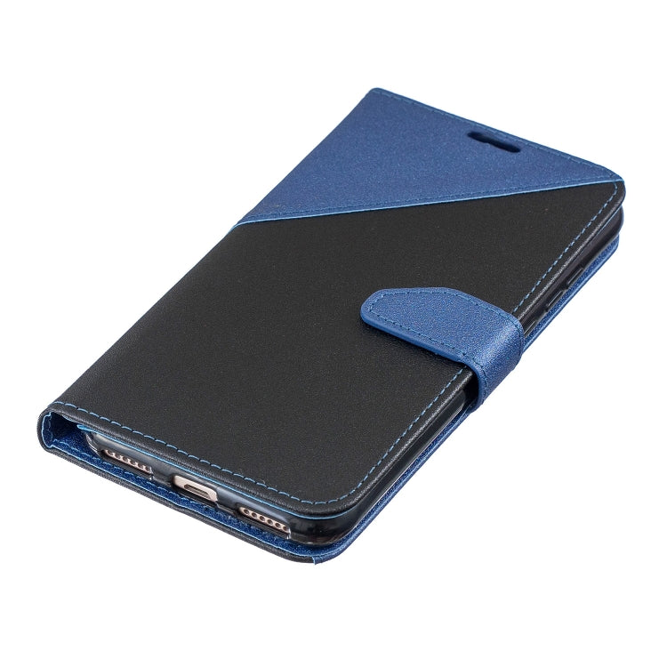 For Huawei Y6ï¼ˆ2019ï¼‰ Matching Color Frosted Texture Horizontal Flip PU Leather Case with Holder & Card Slots & Lanyard