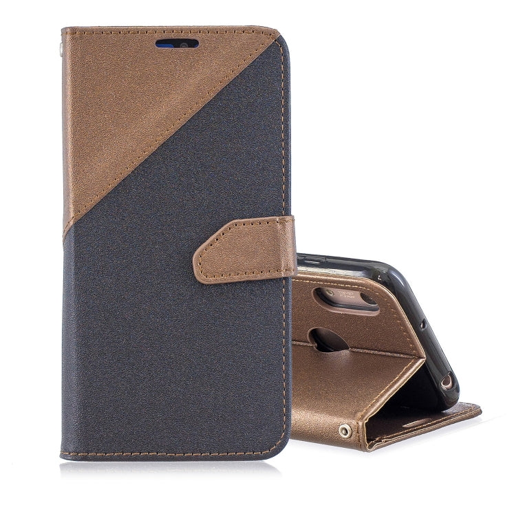 For  Huawei Y7ï¼ˆ2019ï¼‰ Matching Color Frosted Texture Horizontal Flip PU Leather Case with Holder & Card Slots & Lanyard