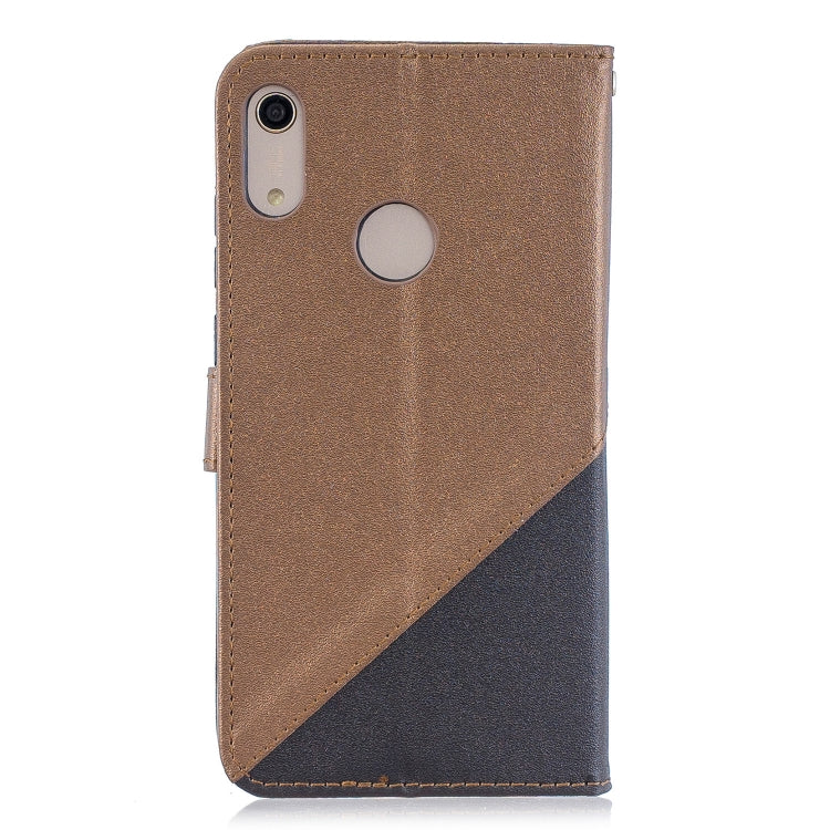 For  Huawei Y7ï¼ˆ2019ï¼‰ Matching Color Frosted Texture Horizontal Flip PU Leather Case with Holder & Card Slots & Lanyard