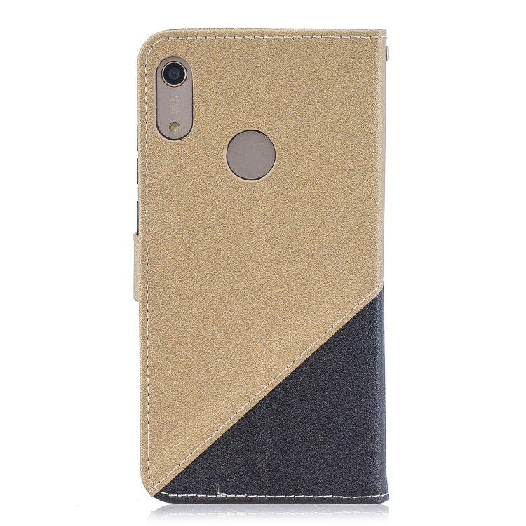 For  Huawei Y7ï¼ˆ2019ï¼‰ Matching Color Frosted Texture Horizontal Flip PU Leather Case with Holder & Card Slots & Lanyard