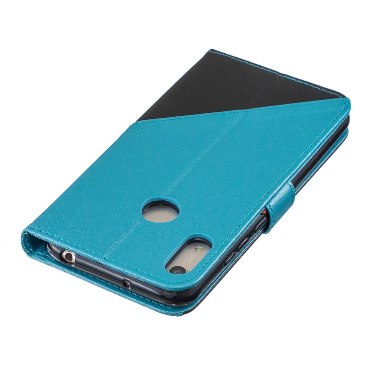 For  Huawei Y7ï¼ˆ2019ï¼‰ Matching Color Frosted Texture Horizontal Flip PU Leather Case with Holder & Card Slots & Lanyard