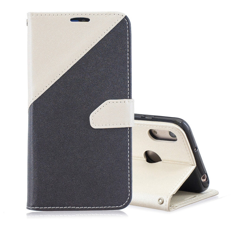 For  Huawei Y7ï¼ˆ2019ï¼‰ Matching Color Frosted Texture Horizontal Flip PU Leather Case with Holder & Card Slots & Lanyard