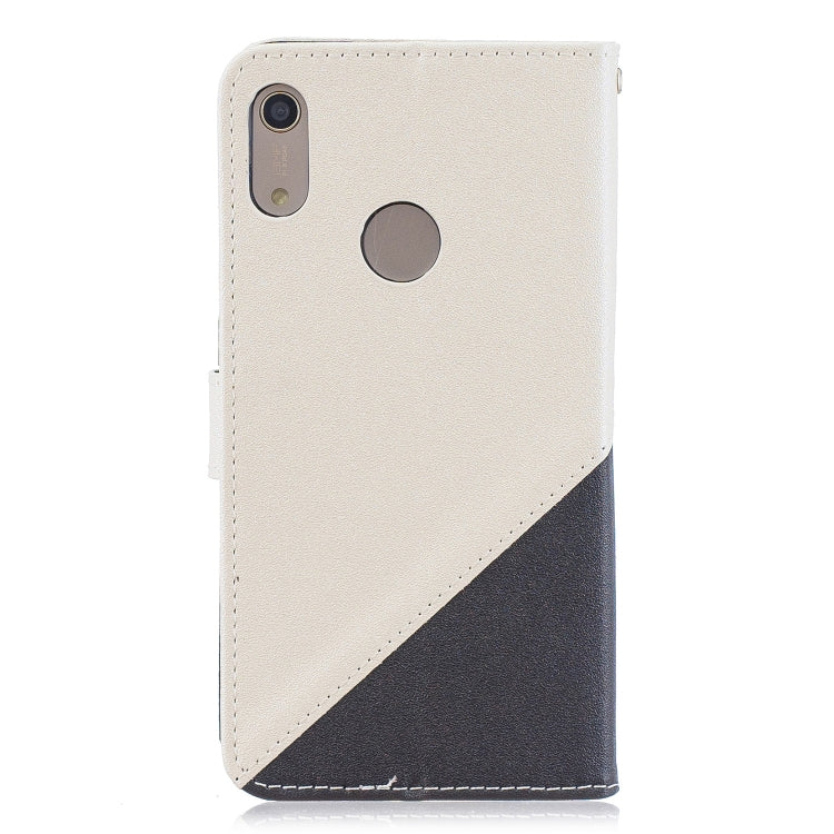 For  Huawei Y7ï¼ˆ2019ï¼‰ Matching Color Frosted Texture Horizontal Flip PU Leather Case with Holder & Card Slots & Lanyard