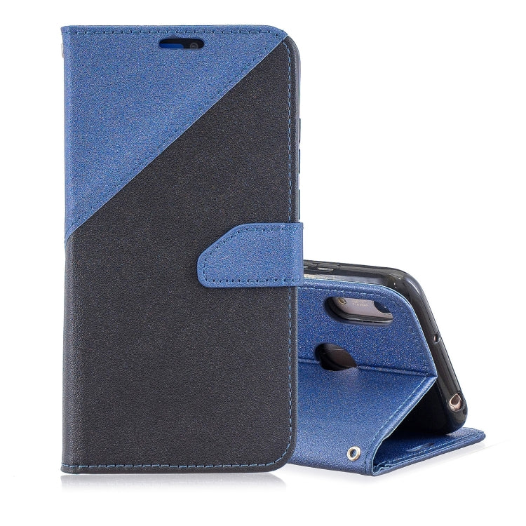For  Huawei Y7ï¼ˆ2019ï¼‰ Matching Color Frosted Texture Horizontal Flip PU Leather Case with Holder & Card Slots & Lanyard