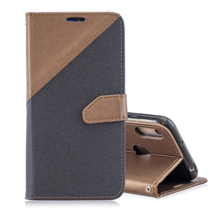 For  Huawei Y9ï¼ˆ2019ï¼‰ Matching Color Frosted Texture Horizontal Flip PU Leather Case with Holder & Card Slots & Lanyard