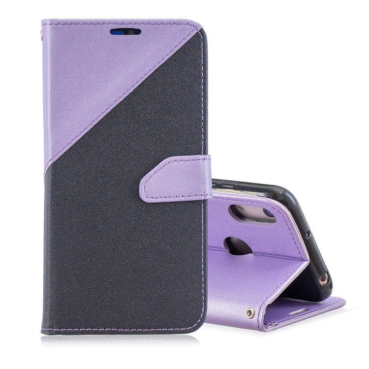 For  Huawei Y9ï¼ˆ2019ï¼‰ Matching Color Frosted Texture Horizontal Flip PU Leather Case with Holder & Card Slots & Lanyard