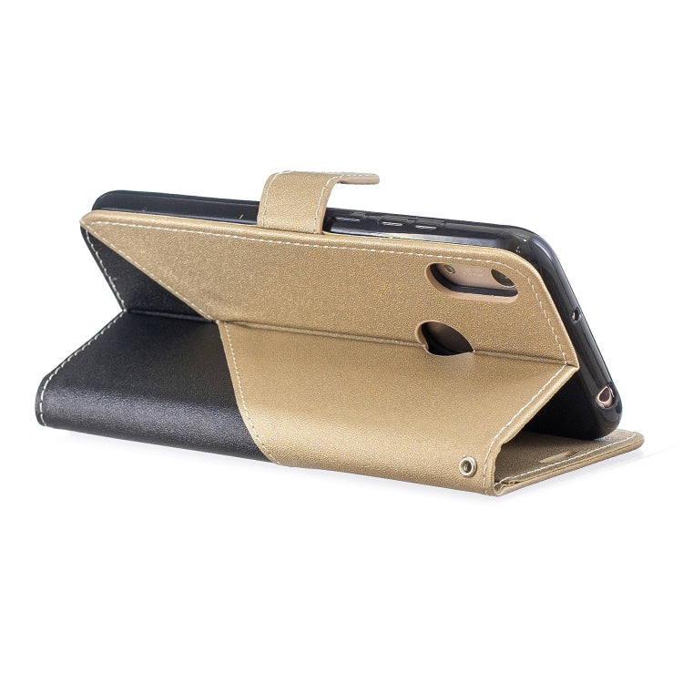 For  Huawei Y9ï¼ˆ2019ï¼‰ Matching Color Frosted Texture Horizontal Flip PU Leather Case with Holder & Card Slots & Lanyard