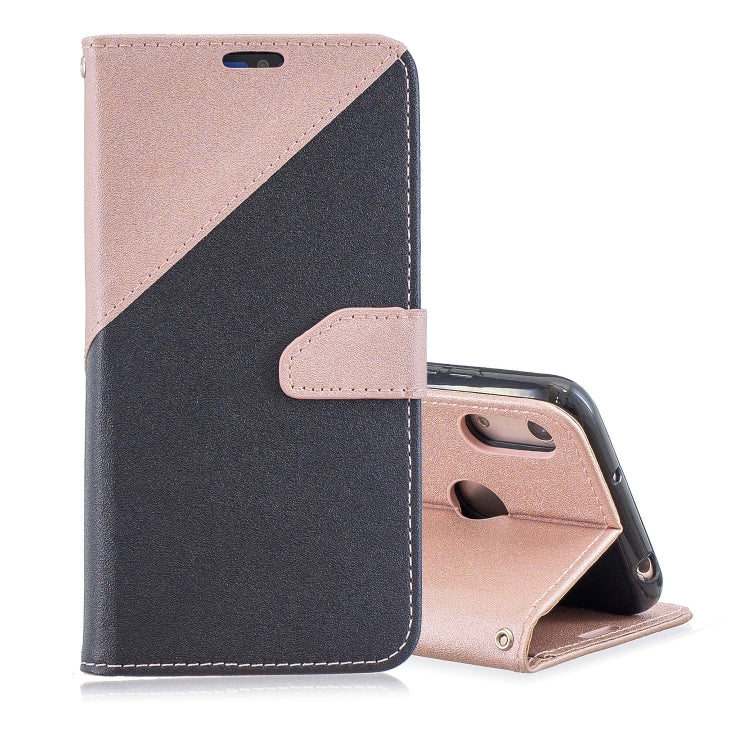 For  Huawei Y9ï¼ˆ2019ï¼‰ Matching Color Frosted Texture Horizontal Flip PU Leather Case with Holder & Card Slots & Lanyard