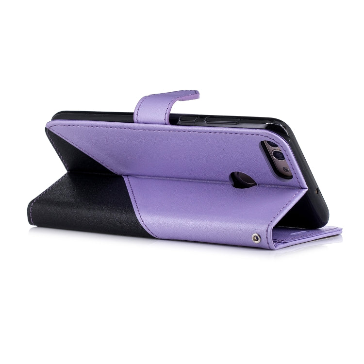 For Huawei Lmagine 7S Matching Color Frosted Texture Horizontal Flip PU Leather Case with Holder & Card Slots & Lanyard